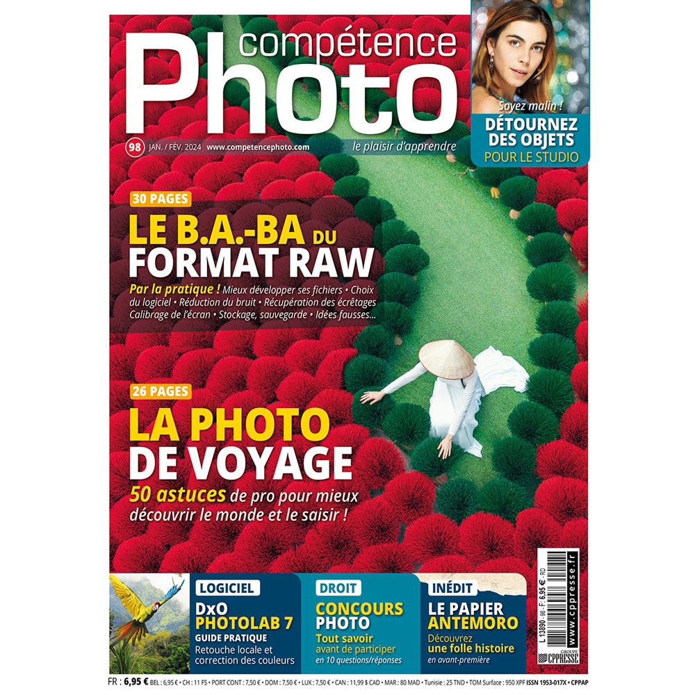 Magazine Compétence Photo, couverture N° 98 - Papier Antemoro